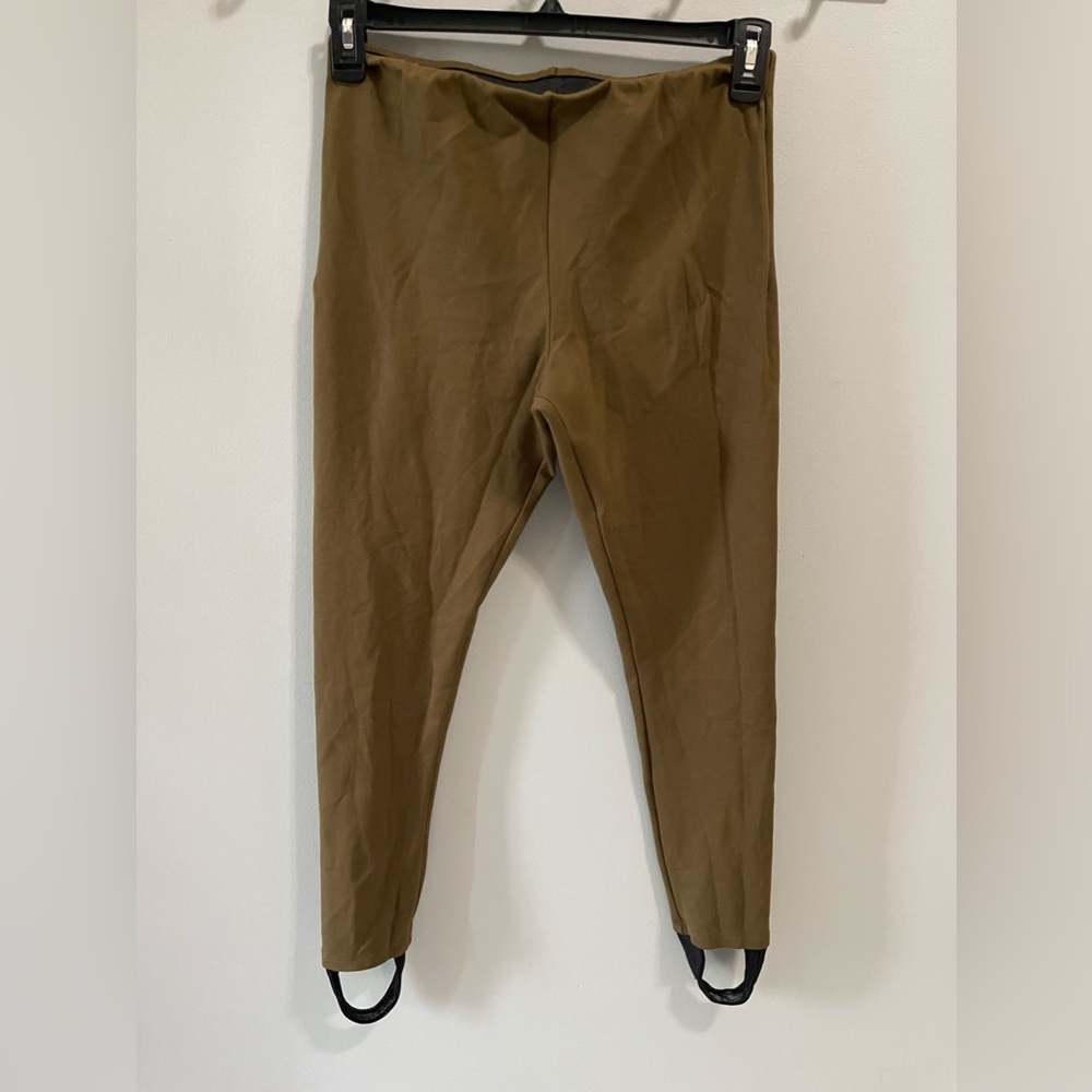 Free People Hi Rise Ponti Stirrup Legging Size S/P moss green